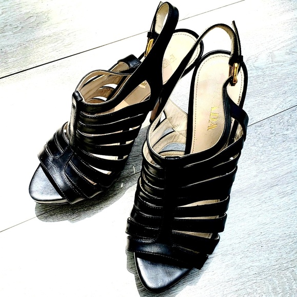 ⭐HP 11/23⭐Prada platform cage stilettos sz 7 - Picture 2 of 8